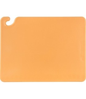San Jamar Cut-N-Carry Color Cutting Board - Brown