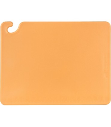 San Jamar Cut-N-Carry Color Cutting Board - Brown