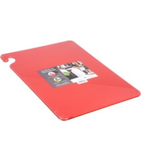 San Jamar Cut-N-Carry Color Cutting Board - Red