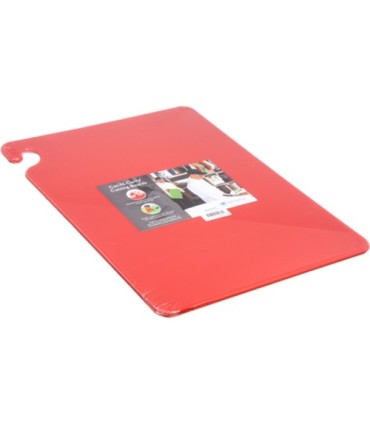 San Jamar Cut-N-Carry Color Cutting Board - Red