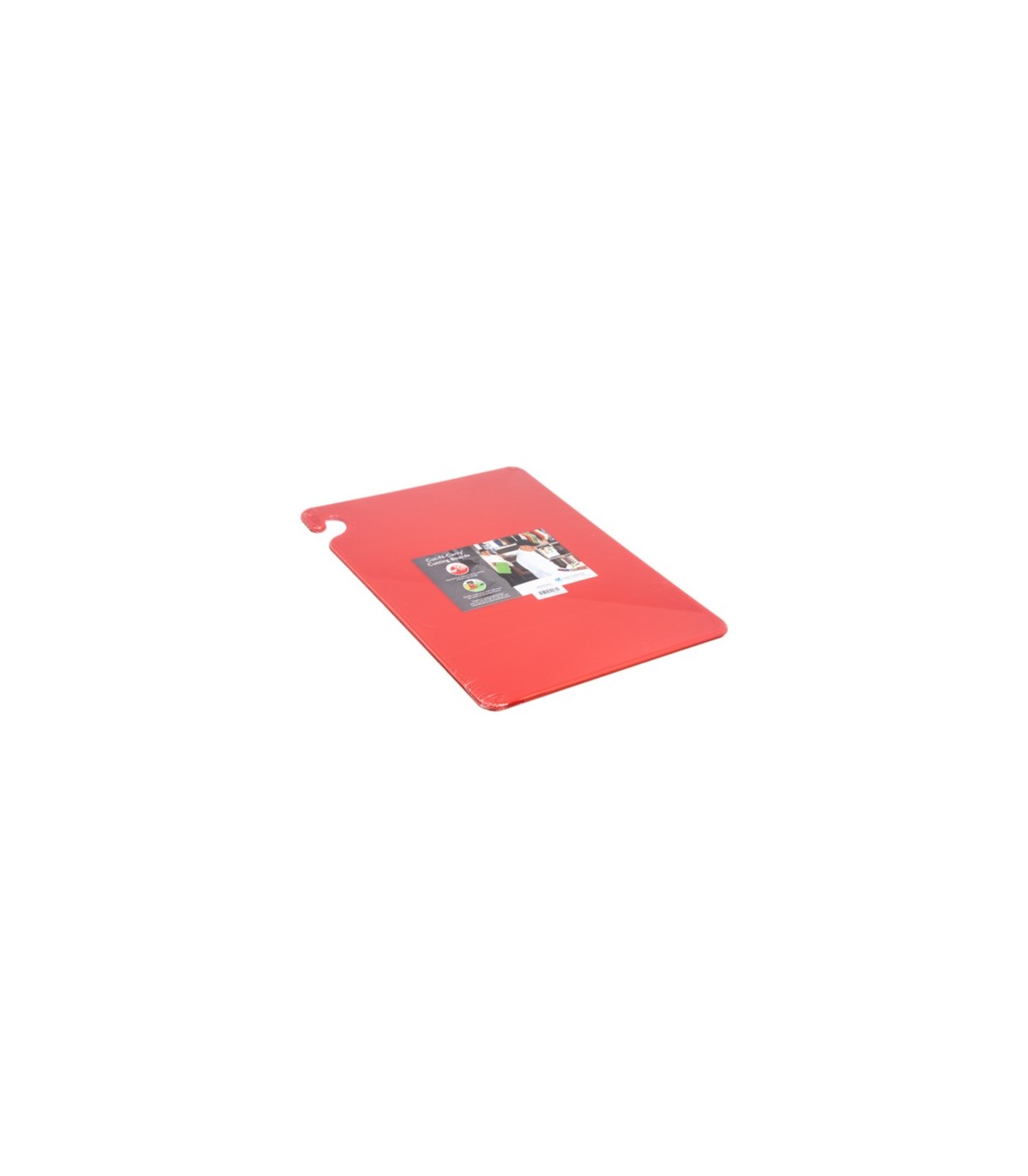 San Jamar Cut-N-Carry Color Cutting Board - Red