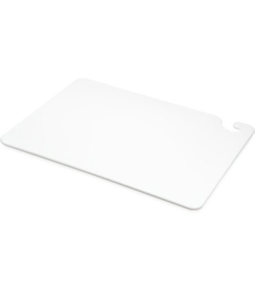 San Jamar Cut-N-Carry Cutting Board - White