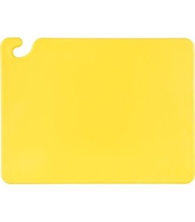 San Jamar Cut-N-Carry Color Cutting Board - Yellow
