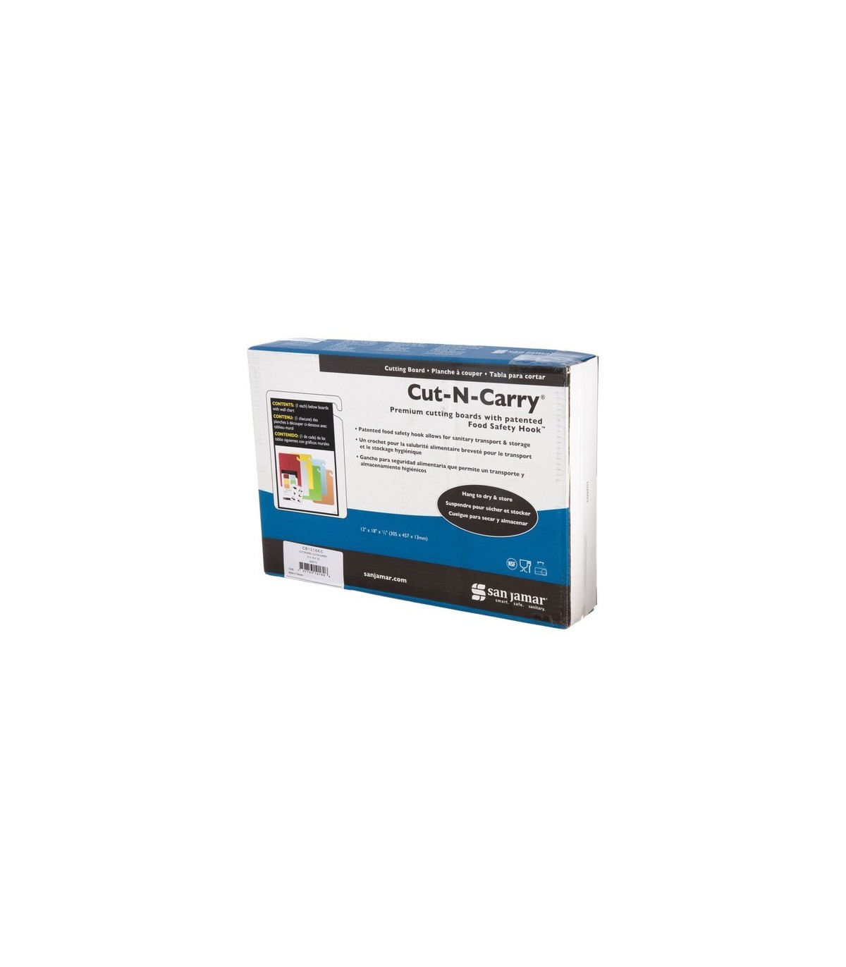 San Jamar Cut-N-Carry 6-Board System