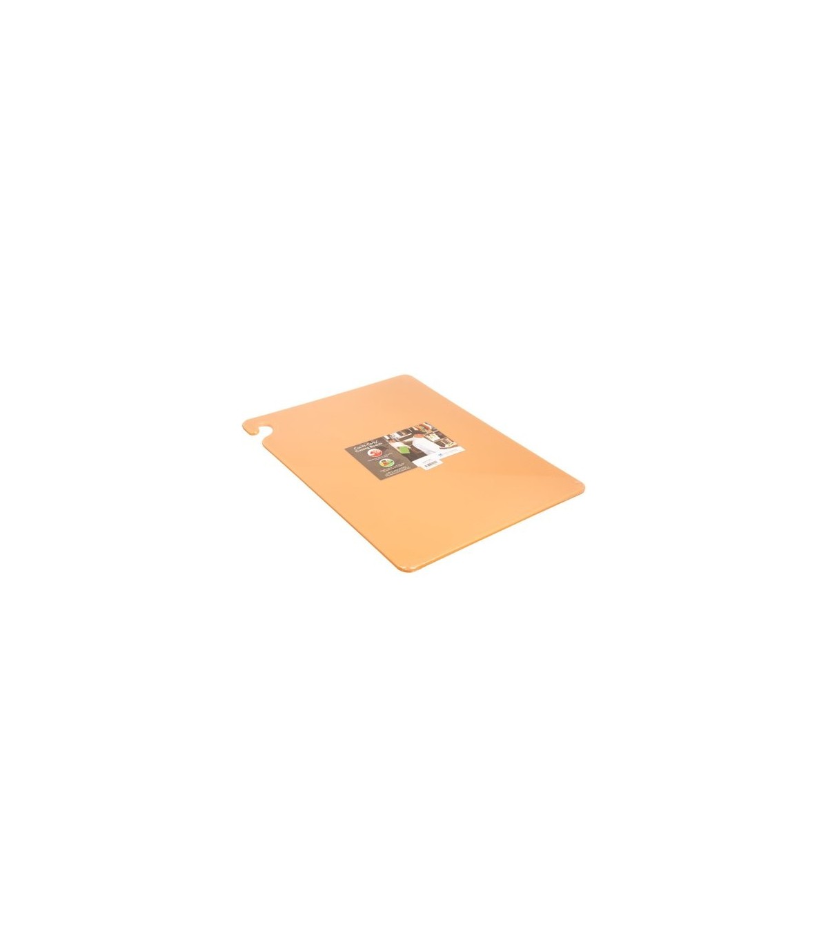 San Jamar Cut-N-Carry Color Cutting Board - Brown