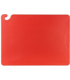 San Jamar Cut-N-Carry Color Cutting Board - Red