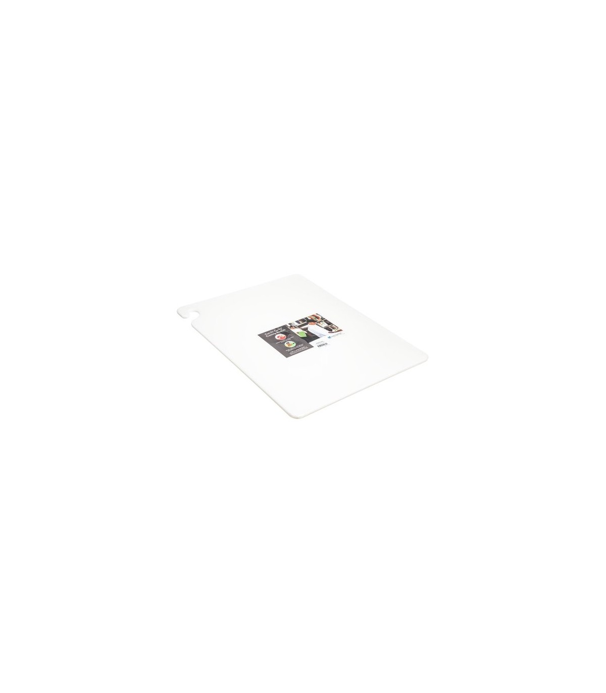San Jamar Cut-N-Carry Cutting Board - White