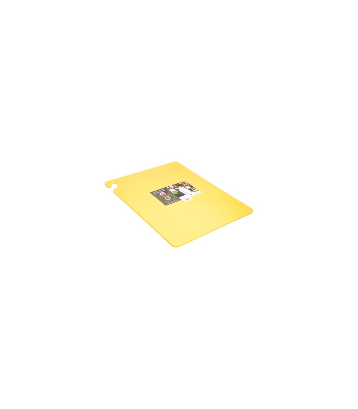 San Jamar Cut-N-Carry Color Cutting Board - Yellow