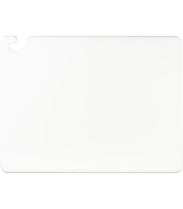 San Jamar Cut-N-Carry Cutting Board - White