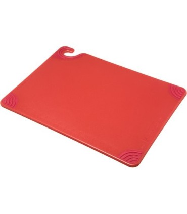 San Jamar Cutting Boards - Saf-T-Grip - Red