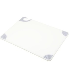 San Jamar Cutting Boards - Saf-T-Grip - White