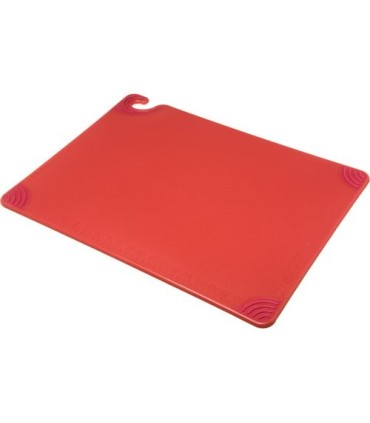 San Jamar Cutting Boards -Saf-T-Grip - Red
