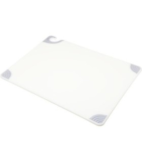 San Jamar Cutting Boards - Saf-T-Grip - White