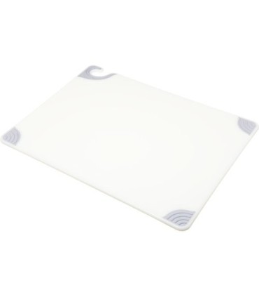 San Jamar Cutting Boards - Saf-T-Grip - White