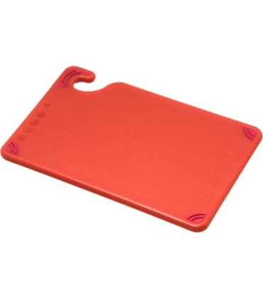 San Jamar Cutting Boards - Saf-T-Grip Bar Board - Red