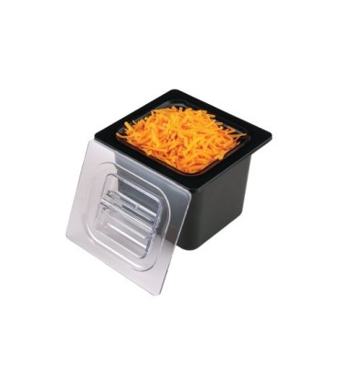 San Jamar Cold Serve-Chill-It - 1/6 Food Pan - Black