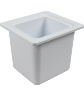 San Jamar Cold Serve-Chill-It - 1/6 Food Pan - White