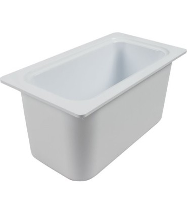San Jamar Cold Serve-Chill-It - 1/6 Food Pan - White