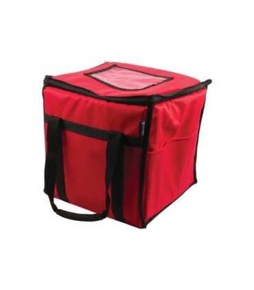 San Jamar Insulated Food Carrier - Medium Size - Red