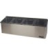 San Jamar EZ-Chill Self Center-(4)1/6 Pan(2)Flex Lids(1)Liner