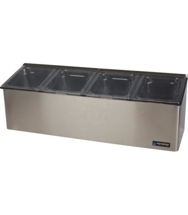San Jamar EZ-Chill Self Center-(4)1/6 Pan(2)Flex Lids(1)Liner