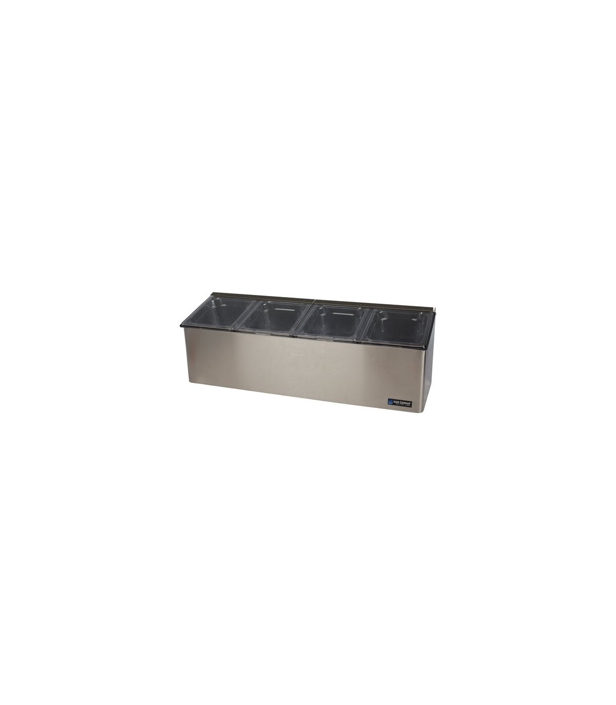 San Jamar EZ-Chill Self Center-(4)1/6 Pan(2)Flex Lids(1)Liner