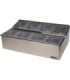San Jamar EZ-Chill Food Prep Center-(8)Pan/(4)Lid/(2)Liner
