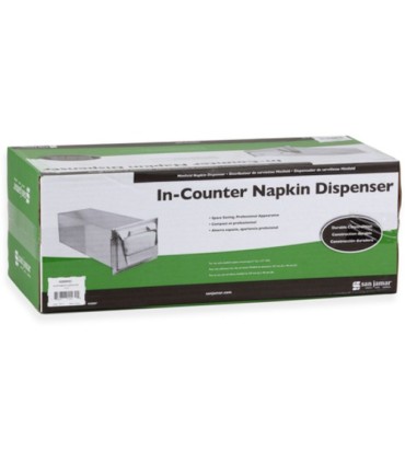 San Jamar In-Counter Minifold Napkin - Satin Chrome