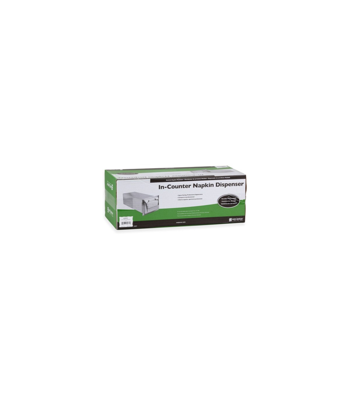San Jamar In-Counter Minifold Napkin - Satin Chrome