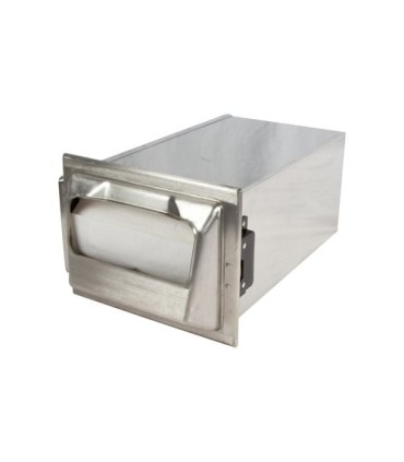 San Jamar In-Counter Minifold Napkin - Stainless Steel - 12"
