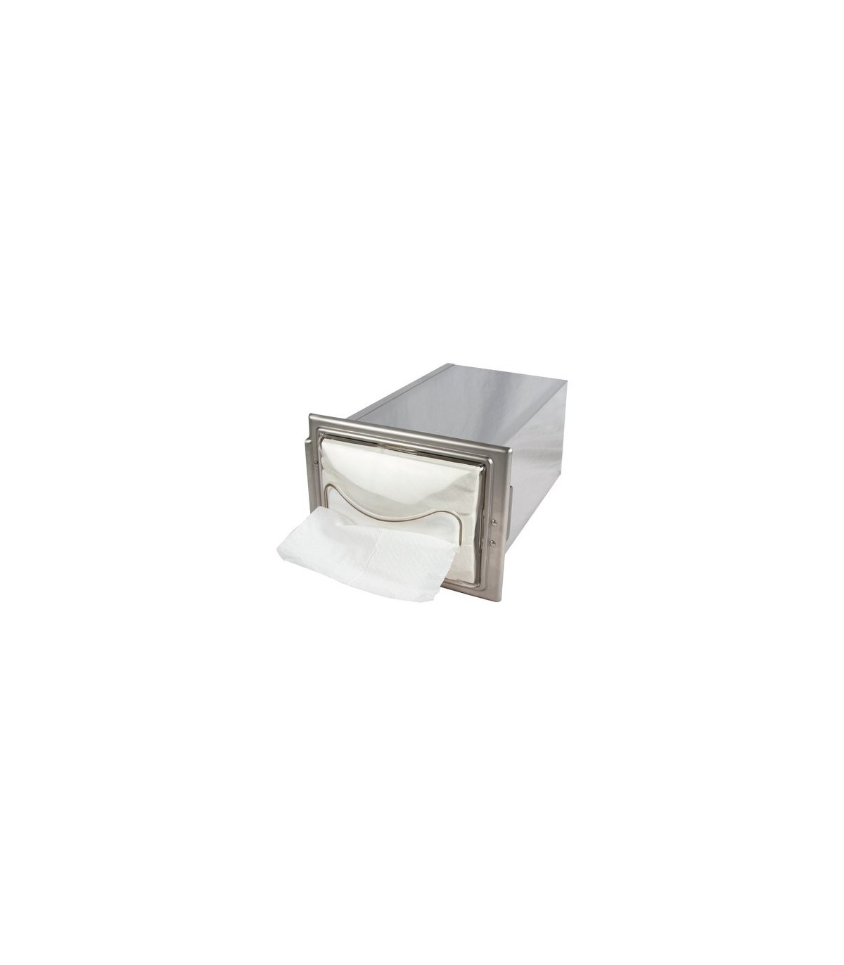 San Jamar In-Counter Interfold Napkin - Clr/Stainless Steel- 12"