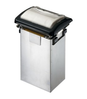 San Jamar Venue In-Counter Napkin Dispenser-Fullfold-Clear/Black