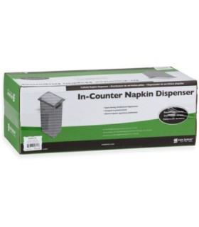 San Jamar In-Counter Fullfold Napkin Control-Clear/SSSteel