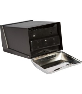 San Jamar Countertop Fullfold Napkin - Chrome/Black