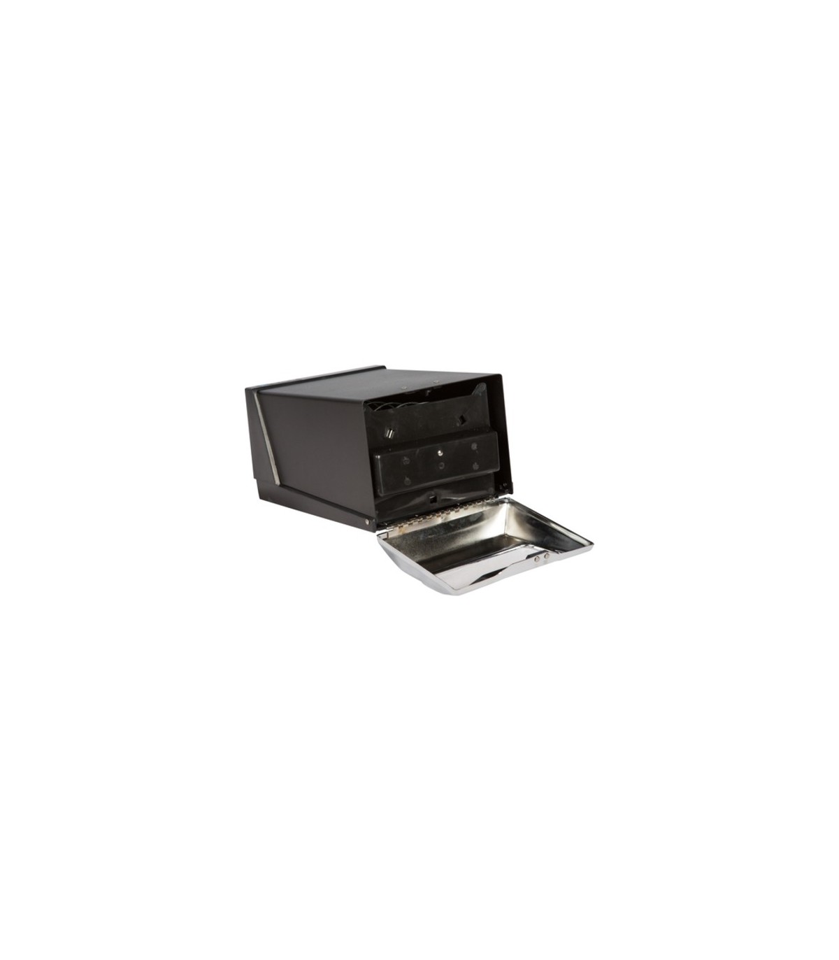 San Jamar Countertop Fullfold Napkin - Chrome/Black