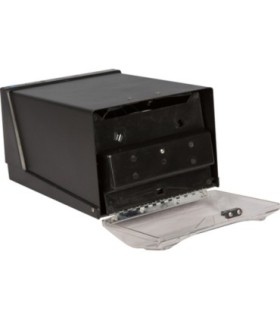 San Jamar Countertop Fullfold Napkin - Clear/Black