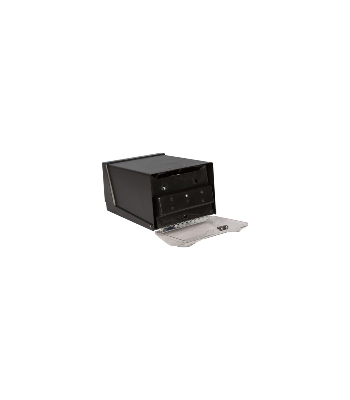 San Jamar Countertop Fullfold Napkin - Clear/Black