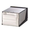 San Jamar Final Sale: Countertop Fullfold Napkin - Clear/Chrome