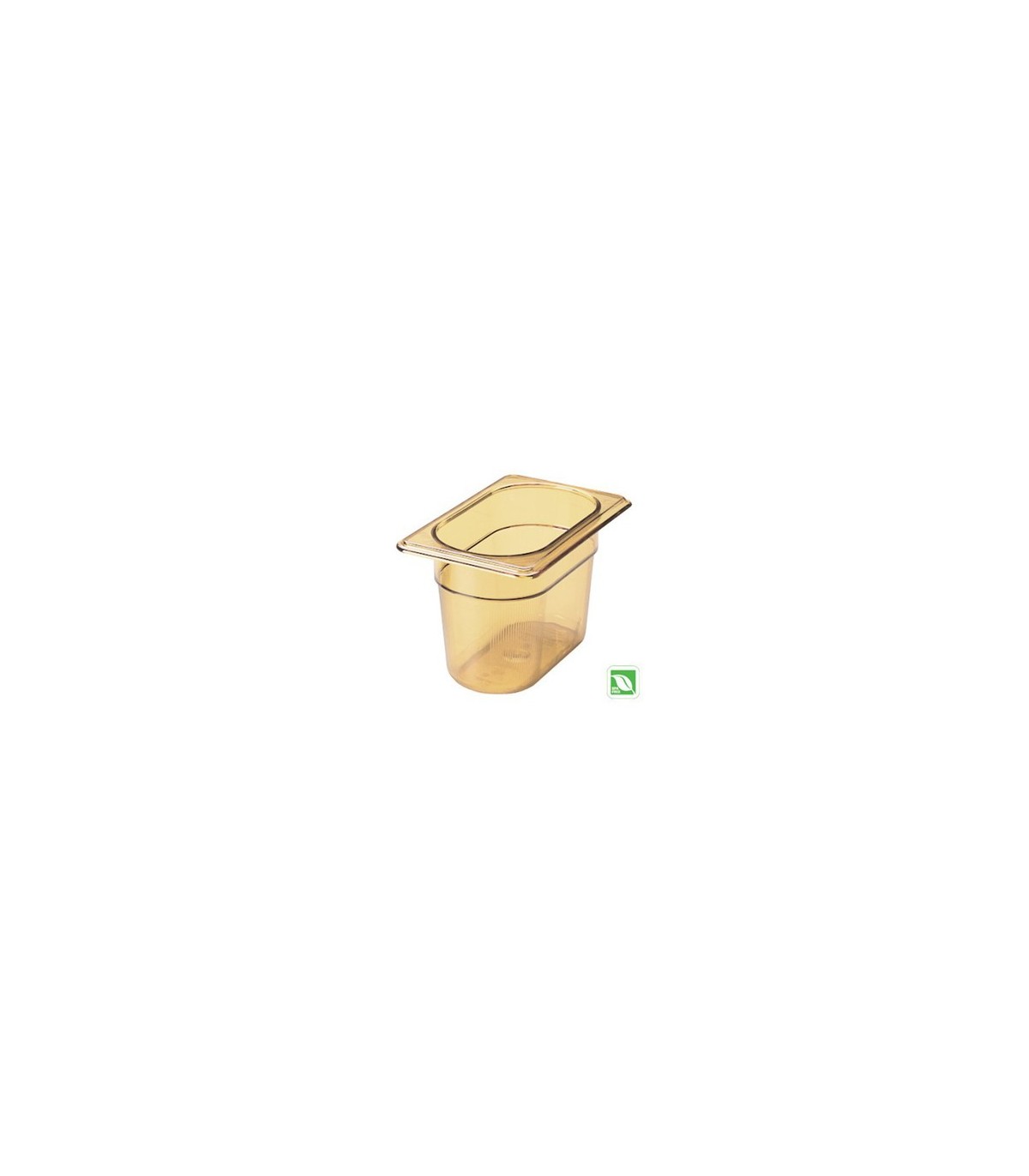 Rubbermaid FG201P00AMBR Final Sale: Food Pan - Hot 1/9 Size - 4" Depth - Amber, Price Per EA - FG201P00AMBR -  - [unit price]
