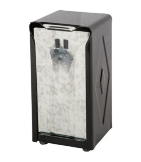 San Jamar Tabletop Tallfold Napkin Dispenser - Black