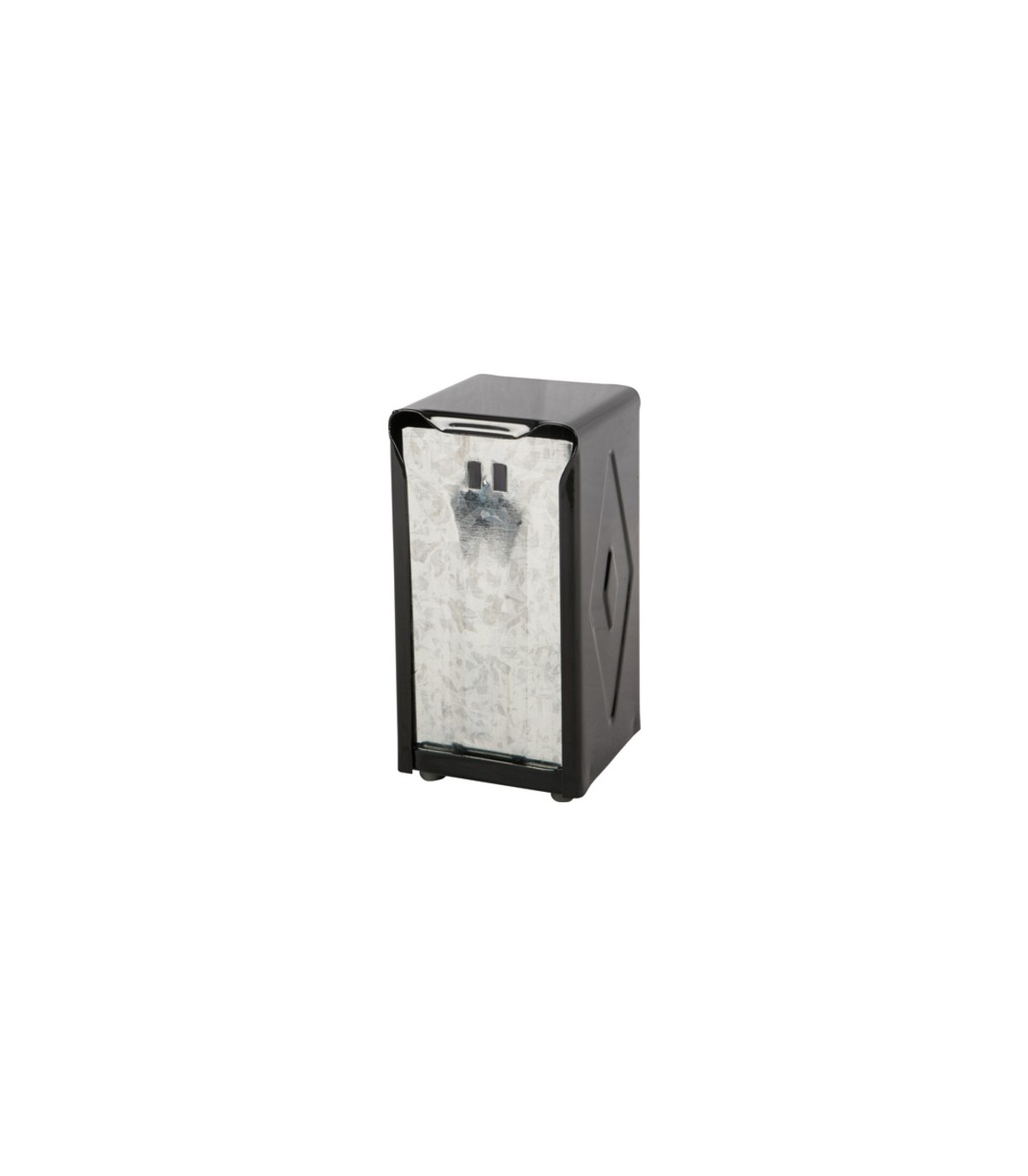 San Jamar Tabletop Tallfold Napkin Dispenser - Black