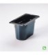 Rubbermaid FG201P00BLA Final Sale: Hot Food Pan - 1/9 Size - 4" Depth - Black, Price Per EA - FG201P00BLA -  - [unit price]