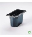 Rubbermaid FG201P00BLA Final Sale: Hot Food Pan - 1/9 Size - 4" Depth - Black, Price Per EA
