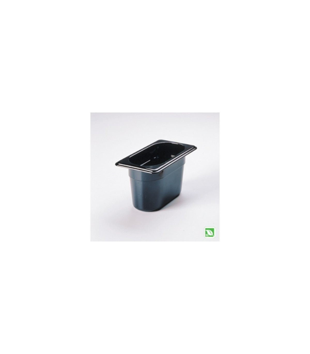 Rubbermaid FG201P00BLA Final Sale: Hot Food Pan - 1/9 Size - 4" Depth - Black, Price Per EA - FG201P00BLA -  - [unit price]