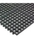 San Jamar Connect-A-Mat- Light Duty-Bagged Mat-3'x3'x.50"-Black