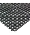 San Jamar Connect-A-Mat- Light Duty-Bagged Mat-3'x3'x.50"-Black
