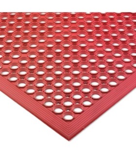 San Jamar EZ Mat - LDuty-Bagged Mat-3'x5 x.50"-Red