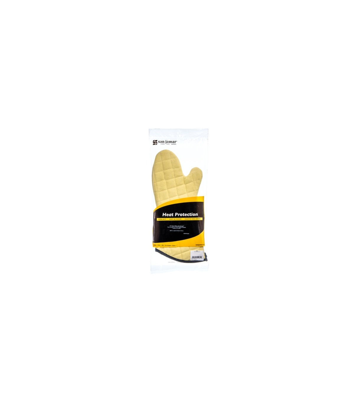 San Jamar Kevlar Oven Mitt - Protects to 500F - 17"
