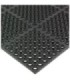 San Jamar Tuf Mat- Medium Duty - 3' x 5' x .75"- Black