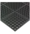 San Jamar Tuf Mat- Medium Duty - 3' x 5' x .75"- Black